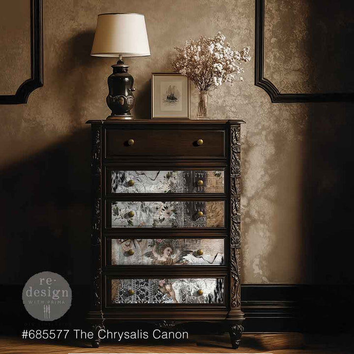 LIMITED! Redesign Decoupage Fibre - THE CHRYSALIS CANON (49.53cm x 76.2cm)