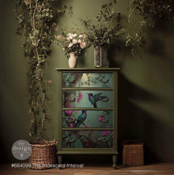 LIMITED! Redesign Decoupage Fibre - THE IRIDESCENT INTERVAL (49.53cm x 76.2cm)