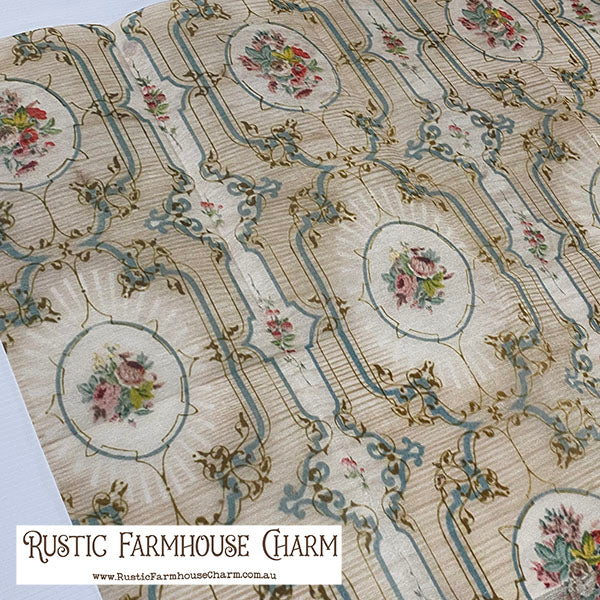 LIMITED! Redesign Decoupage Fibre - THE MEDALLION MEADOW (49.53cm x 76.2cm)