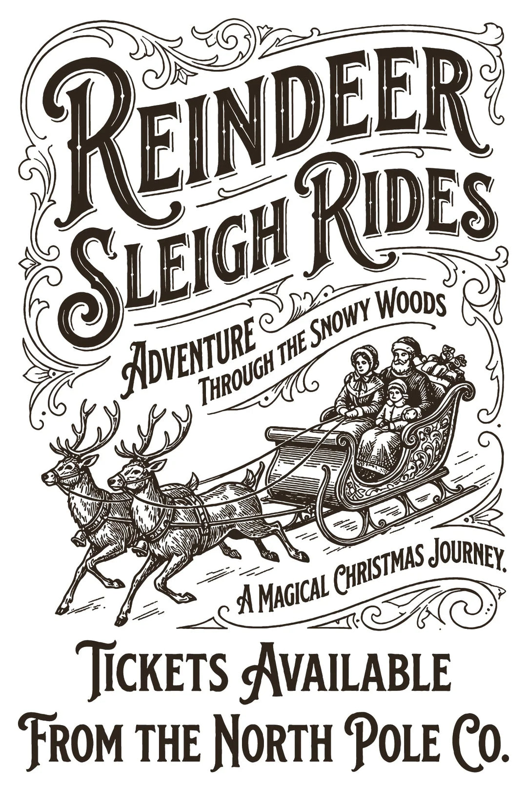 NEW! IOD Paint Inlay - THE NORTH POLE CO. (set of eight 8"x12" sheets)
