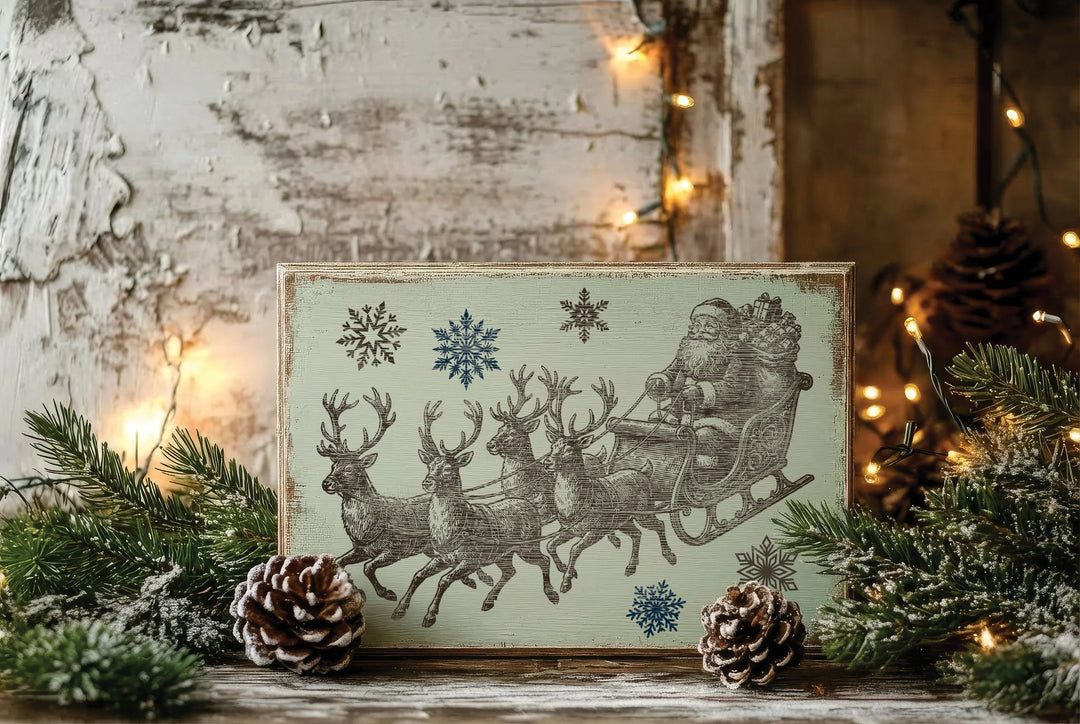 NEW! IOD Paint Inlay - THE NORTH POLE CO. (set of eight 8"x12" sheets)