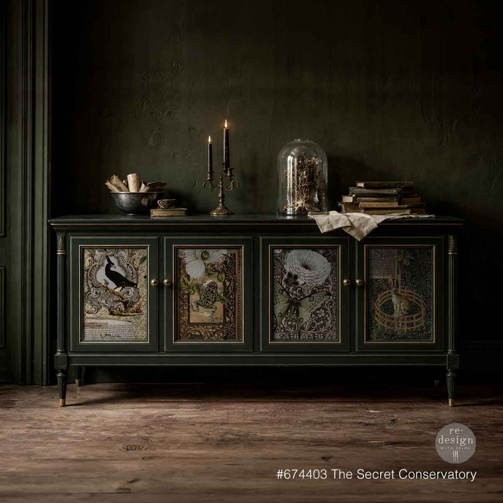LIMITED! Redesign A1 Decoupage Fibre Paper - THE SECRET CONSERVATORY (59.44cm x 84.07cm)