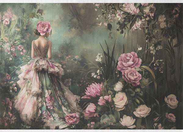 Decoupage Tissue Paper - The Secret Garden Beauty (53.34cm x 73.66cm)