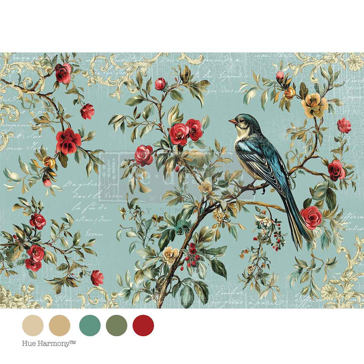 NEW! Redesign A1 Decoupage Fibre Paper - THE VELVET NEST (59.44cm x 84.07cm)