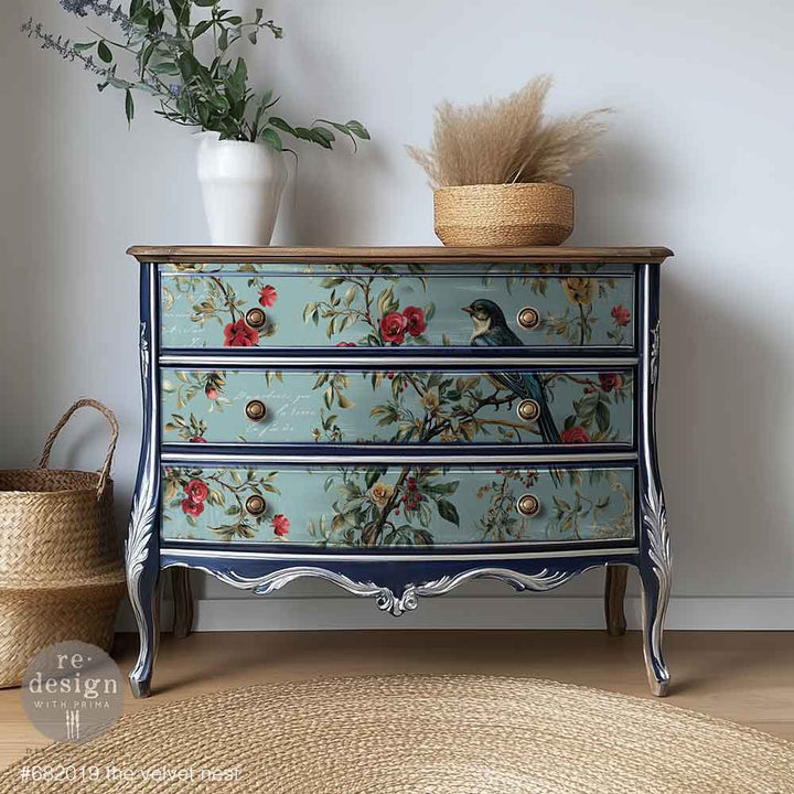 NEW! Redesign A1 Decoupage Fibre Paper - THE VELVET NEST (59.44cm x 84.07cm)