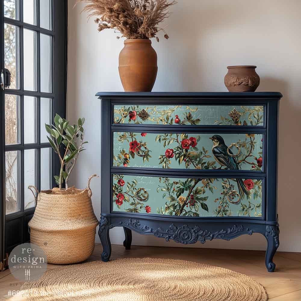 NEW! Redesign A1 Decoupage Fibre Paper - THE VELVET NEST (59.44cm x 84.07cm)