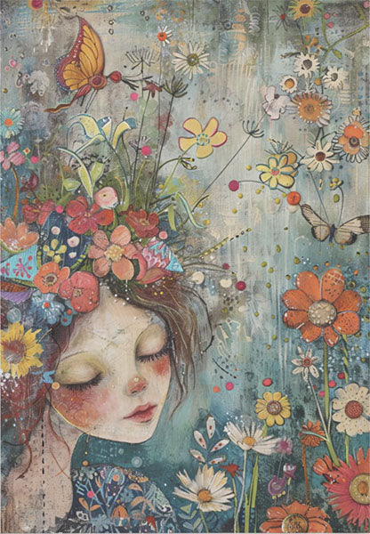 Decoupage Tissue Paper - The Wildflower Muse (35.56cm x 50.8cm)