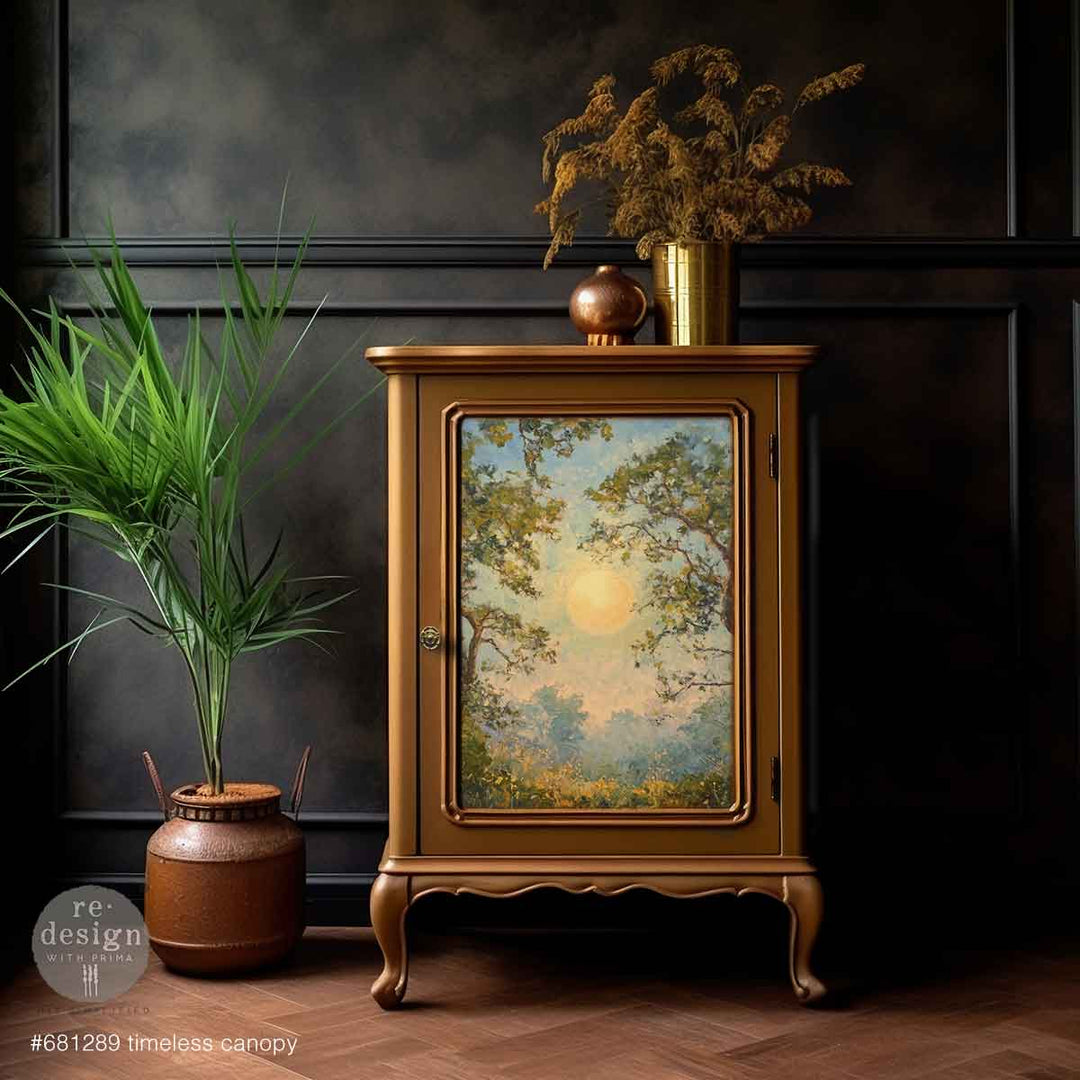LIMITED! Redesign A3 Decoupage Fibre Paper - TIMELESS CANOPY (29.7cm x 41.9cm) - Rustic Farmhouse Charm