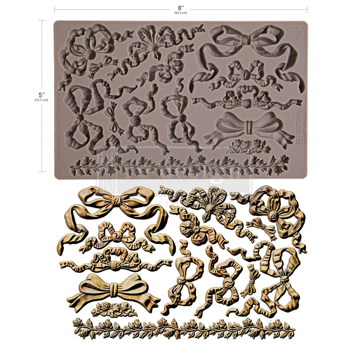 NEW! Redesign Mould - TIMELESS TIES (5" x 8") - Rustic Farmhouse Charm