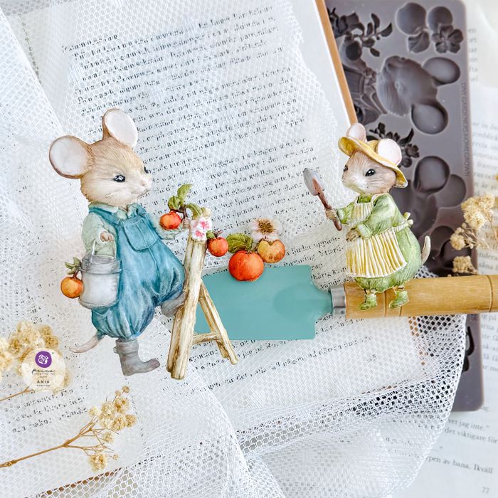 NEW! Prima Marketing Mould 'Homegrown Collection' - TINY GARDENERS (5" x 8")