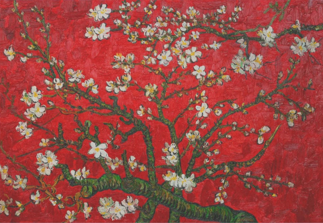 Decoupage Tissue Paper - Red Almond Blossoms by Van Gogh (38.1cm x 50.8cm) - Rustic Farmhouse Charm