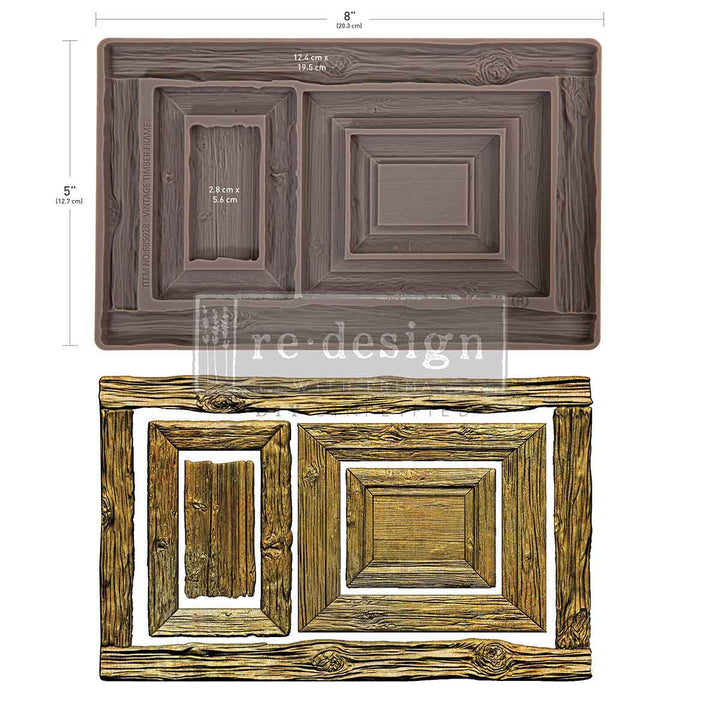 NEW! Redesign Mould - VINTAGE TIMBER CHRISTMAS (5" x 8")