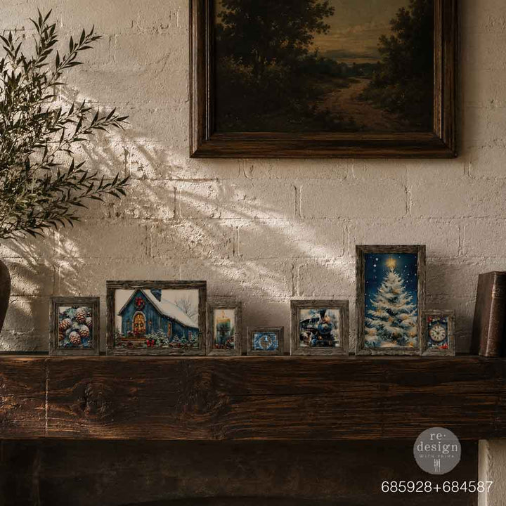 NEW! Redesign Mould - VINTAGE TIMBER CHRISTMAS (5" x 8")