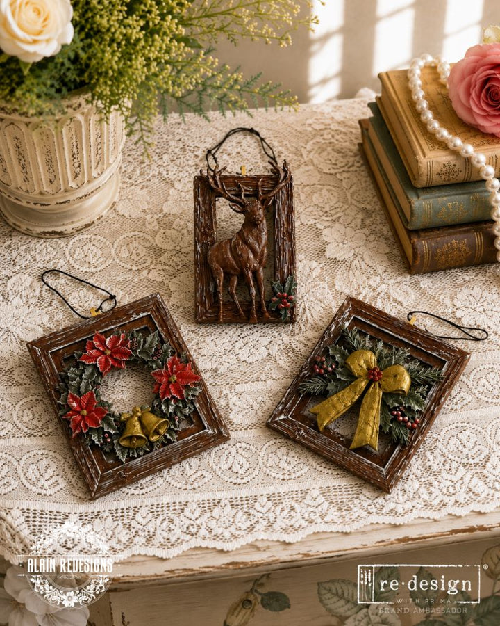 NEW! Redesign Mould - VINTAGE TIMBER CHRISTMAS (5" x 8")