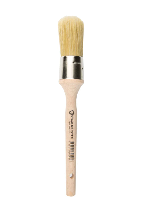 Staalmeester® Natural Bristle Wax Brush 38mm - Classic Series 3600 #20 - Rustic Farmhouse Charm