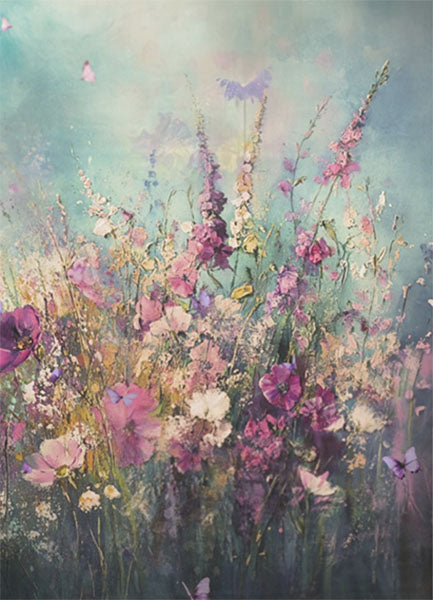 Decoupage Tissue Paper - Where Wildflowers Dance (53.34cm x 73.66cm)
