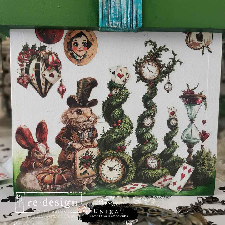 NEW! Redesign Middy Transfer - WHIMSICAL HOLIDAY DREAMS (4 sheets, each 21.59cm x 27.94cm) - Rustic Farmhouse Charm