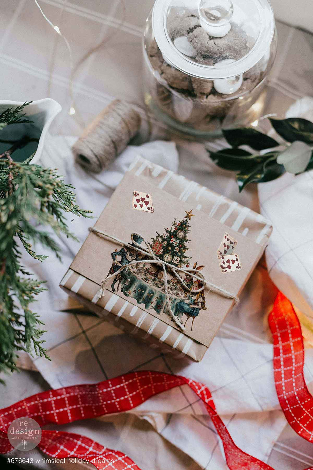 NEW! Redesign Middy Transfer - WHIMSICAL HOLIDAY DREAMS (4 sheets, each 21.59cm x 27.94cm) - Rustic Farmhouse Charm