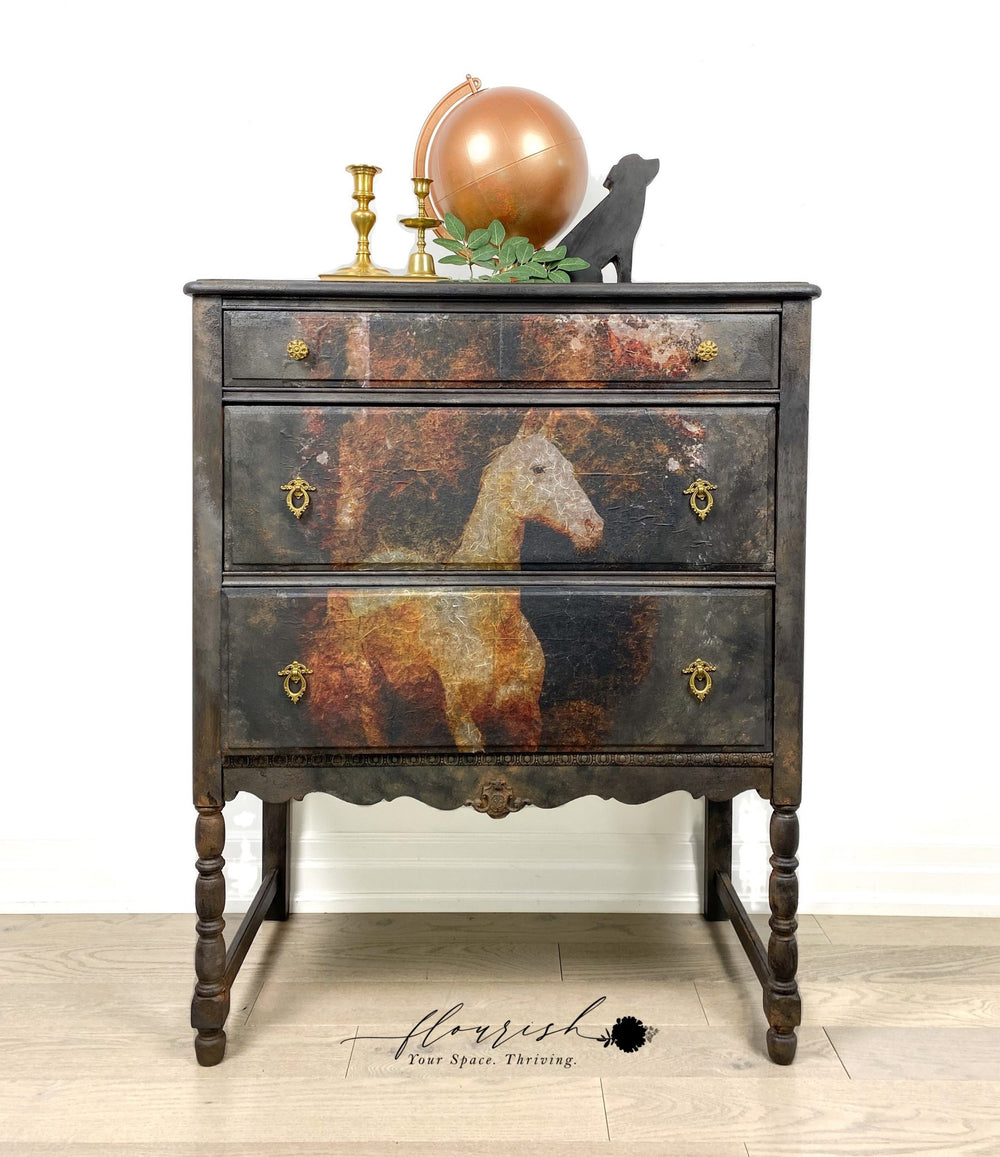 Redesign A1 Decoupage Rice Paper - WHITE MAJESTY (59.44cm x 84.07cm) - Rustic Farmhouse Charm