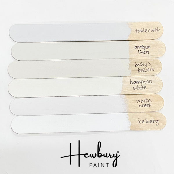 NEW! WHITE CREST Hi-Cover White Range by Hewbury Paint® - Rustic Farmhouse Charm