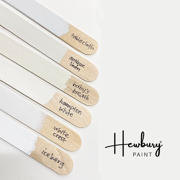 NEW! WHITE CREST Hi-Cover White Range by Hewbury Paint® - Rustic Farmhouse Charm