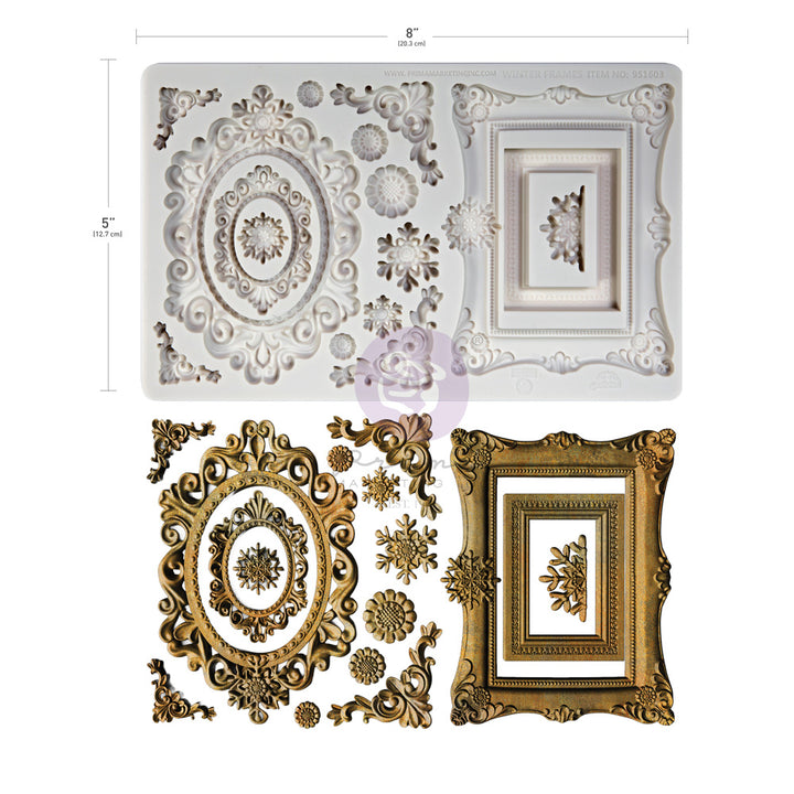NEW! Finnabair Mould - WINTER FRAMES (5" x 8")