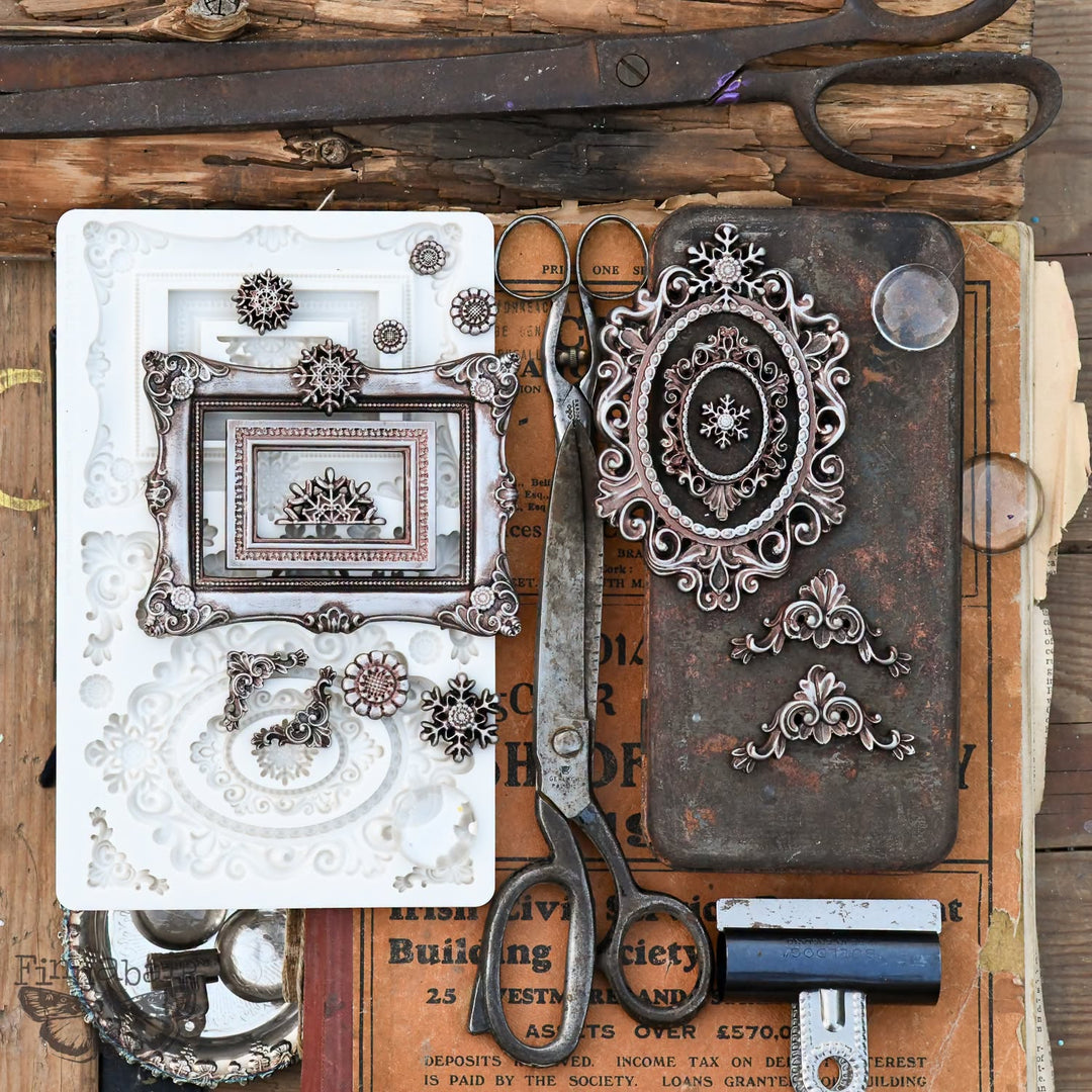 NEW! Finnabair Mould - WINTER FRAMES (5" x 8")