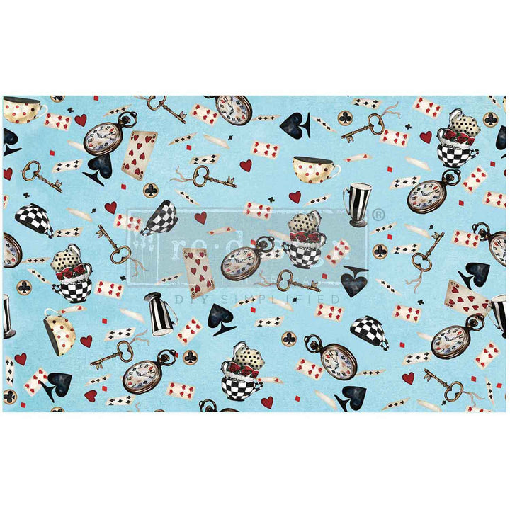 NEW! Redesign Decoupage Tissue Paper - WONDERLAND WHIMSY (48.26cm x 76.2cm)