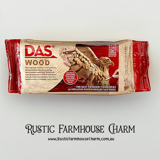 DAS Air Dry Modelling Clay - WOOD - Rustic Farmhouse Charm