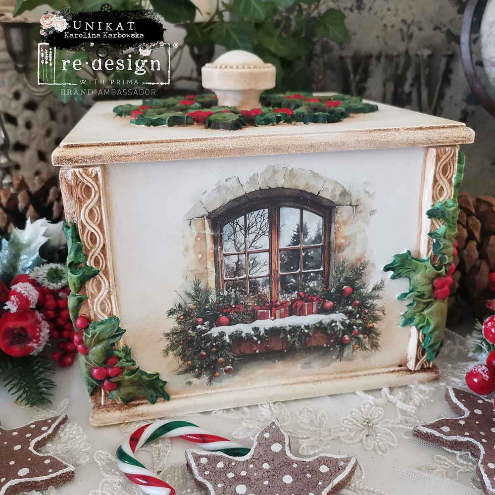 NEW! Redesign Middy Transfer - YULETIDE NOSTALGIA (4 sheets, each 21.59cm x 27.94cm) - Rustic Farmhouse Charm