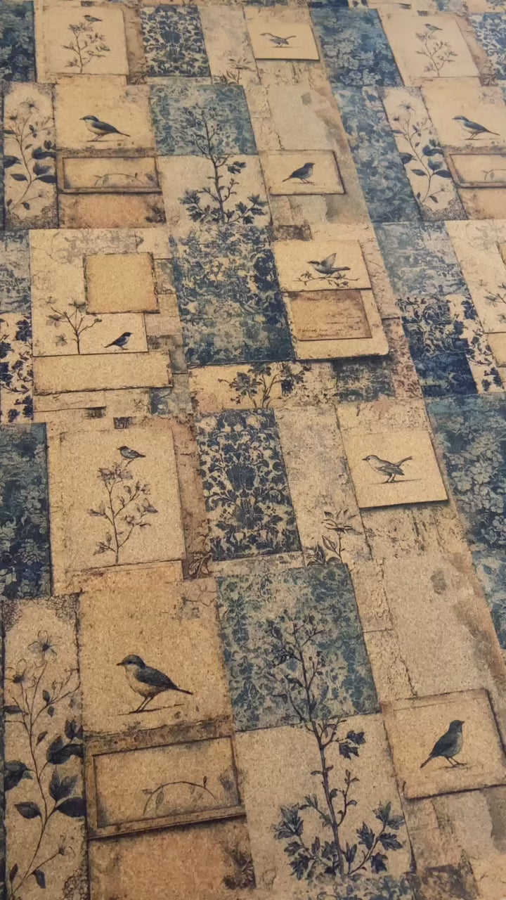 Adhesive Cork Fabric - BLUEBIRD BOTANICA