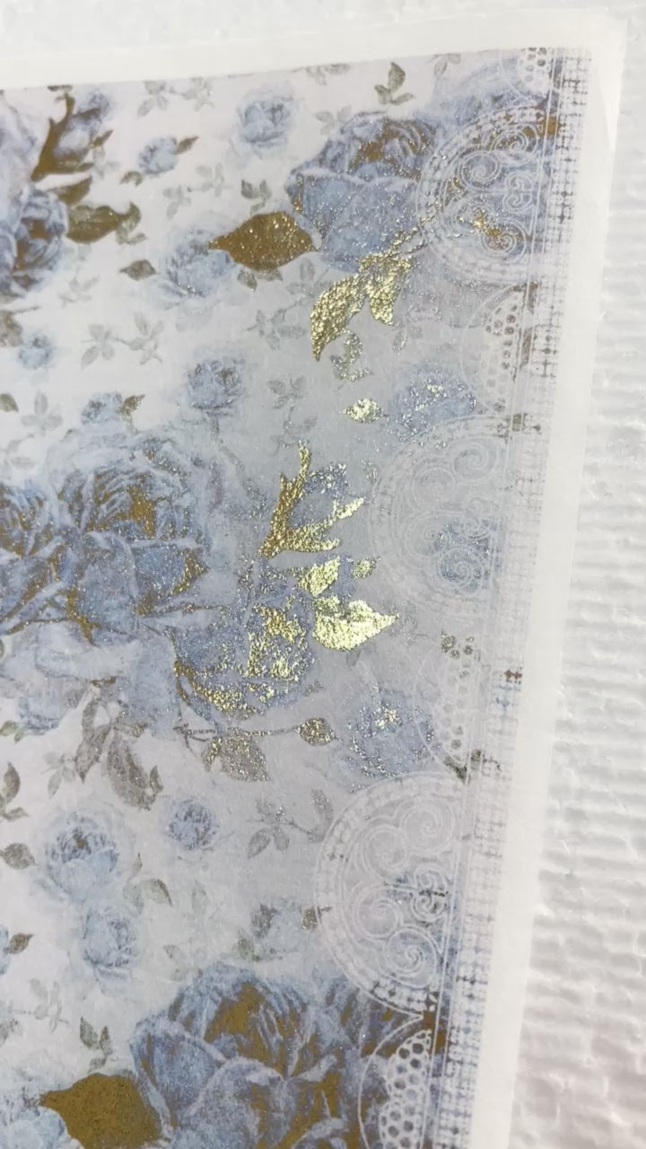 ABstudio Rice Paper Colour/Gold-Gilded - 1043 (A4)