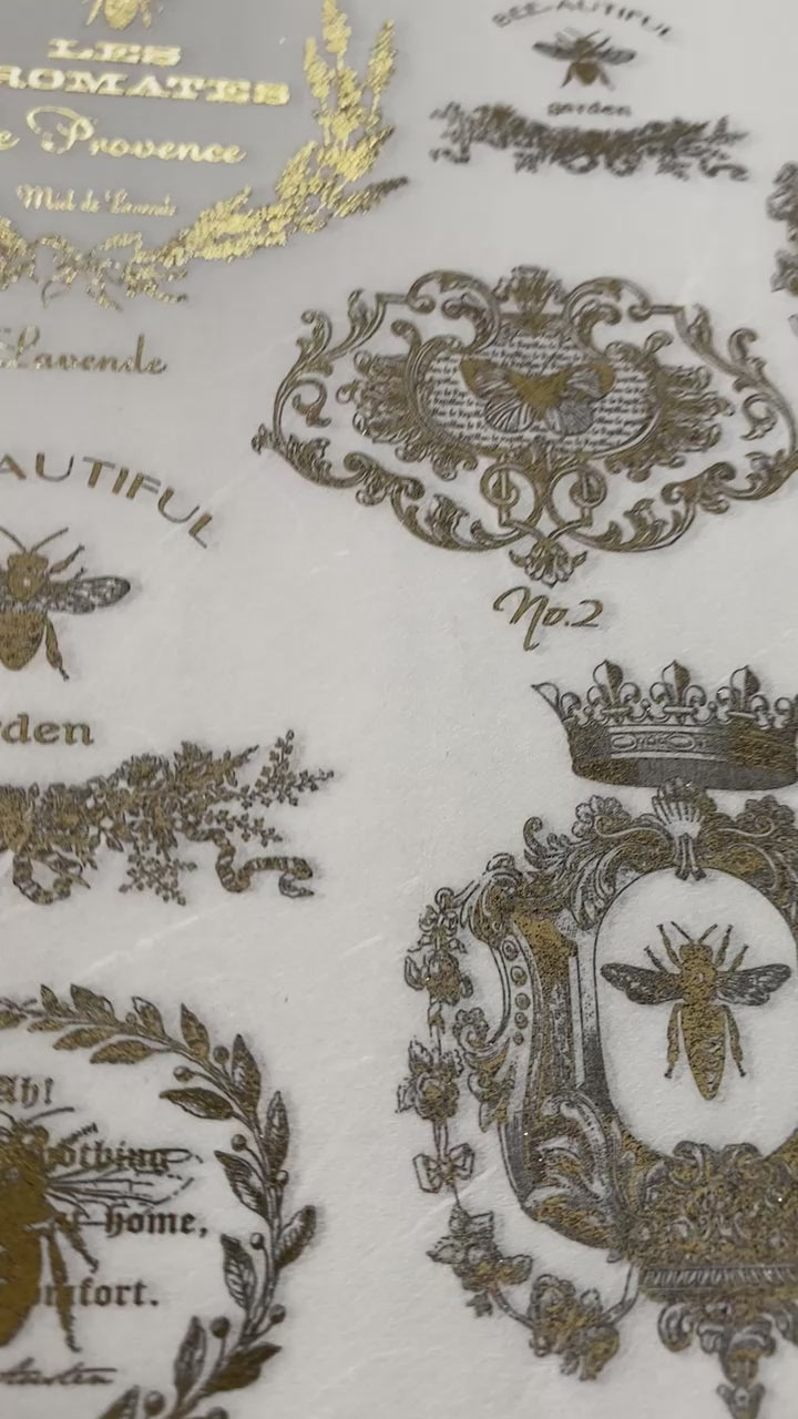 ABstudio Rice Paper Colour/Gold-Gilded - 1033 (A4)