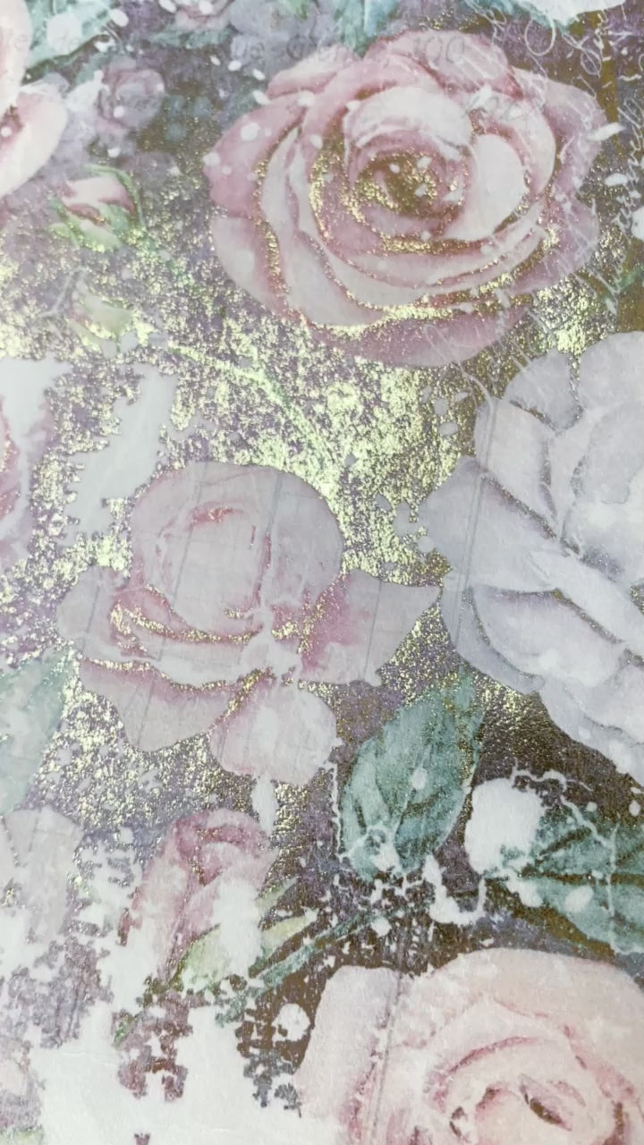 ABstudio Rice Paper Colour/Gold-Gilded - 1001 (A4)