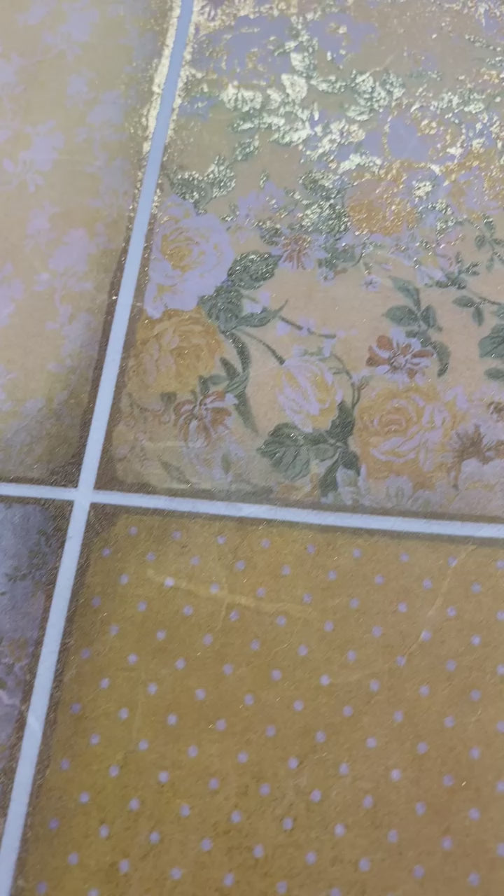 ABstudio Rice Paper Colour/Gold-Gilded - 1524 (A4)