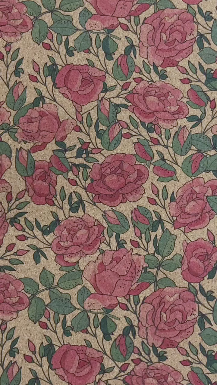Adhesive Cork Fabric - BRIAR ROSE