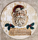All-Day Workshop by My White Picket Fence: "CHRISTMAS IN JULY - Santa Plaque" - Rustic Farmhouse Charm