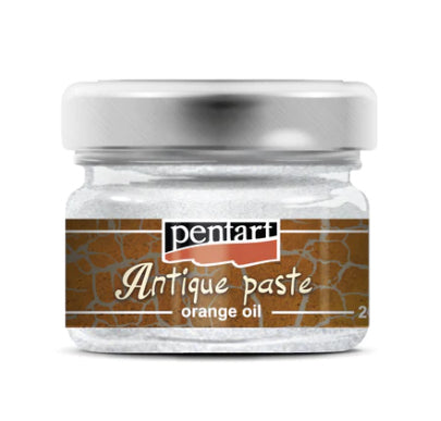 WHITE Antique Paste by Pentart 20ml - Rustic Farmhouse Charm