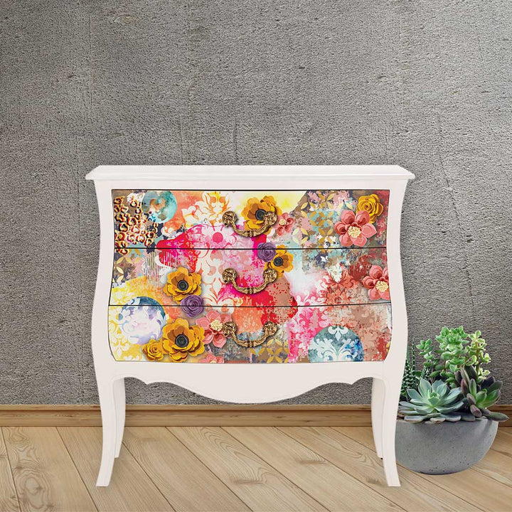 NEW! CECE ABSTRACT BEAUTY Redesign Decoupage Tissue Paper 48.26cm x 76.2cm - Rustic Farmhouse Charm
