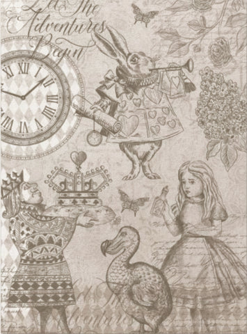 Decoupage Tissue Paper - Alice Wonderland Adventures (43.18cm x 58.42cm) - Rustic Farmhouse Charm