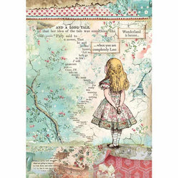 ALICE Rice Paper by Stamperia (A4) - Rustic Farmhouse Charm