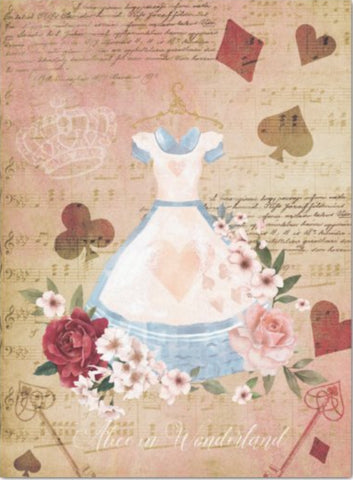 Decoupage Tissue Paper - Alice's Dress Collage (43.18cm x 58.42cm) - Rustic Farmhouse Charm