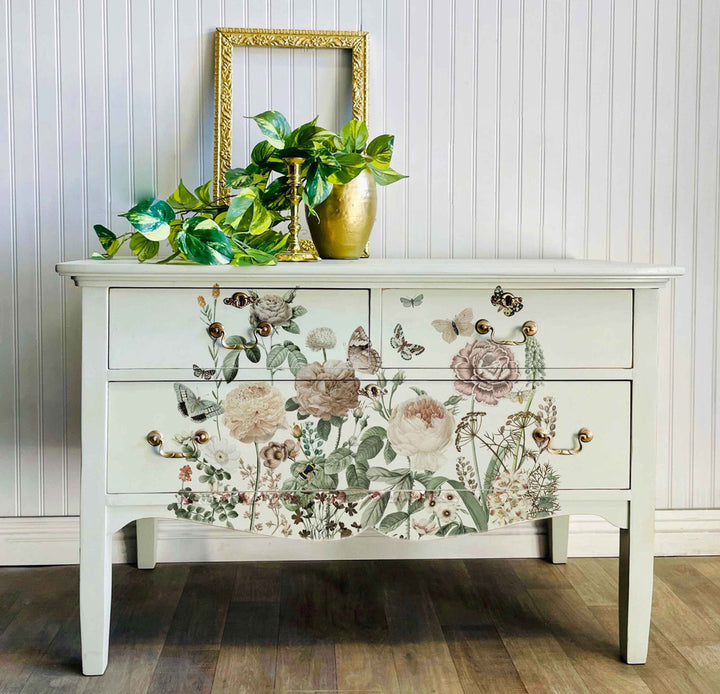 NEW! Redesign Transfer - ALL THE FLOWERS (88.9cm x 60.96cm) - Rustic Farmhouse Charm