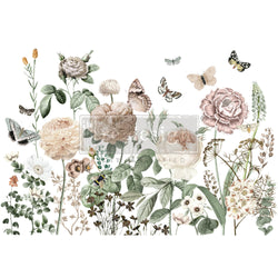 NEW! Redesign Transfer - ALL THE FLOWERS (88.9cm x 60.96cm) - Rustic Farmhouse Charm