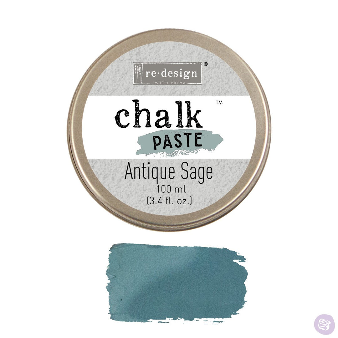 ANTIQUE SAGE Redesign Chalk Paste 100ml - Rustic Farmhouse Charm