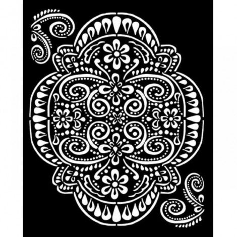 ATELIER LACE Stencil by Stamperia (25cm x 20cm) - Rustic Farmhouse Charm