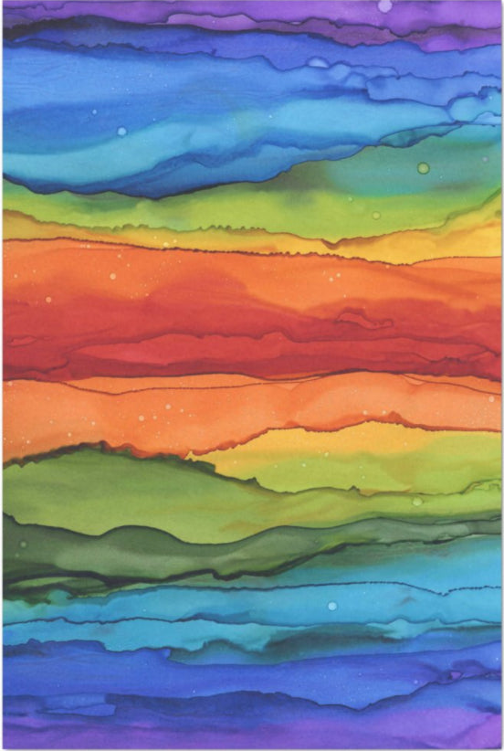Decoupage Tissue Paper - Bright Rainbow Colours (50.8cm x 76.2cm) - Rustic Farmhouse Charm