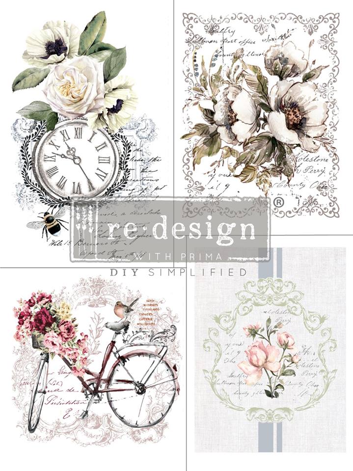 BIKE RIDES Redesign Transfer - Rustic Farmhouse Charm