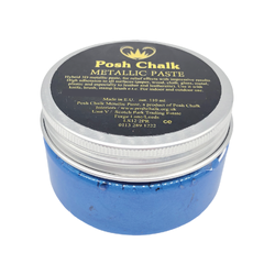 BLUE FHTHALO Smooth Metallic Paste by Posh Chalk (110ml) - Rustic Farmhouse Charm