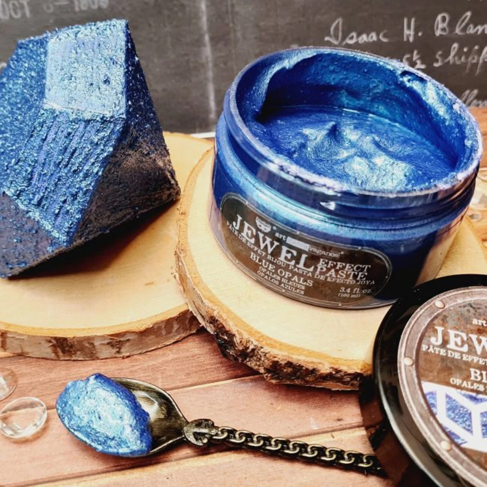 BLUE OPALS Jewel Texture Paste 100ml - Rustic Farmhouse Charm